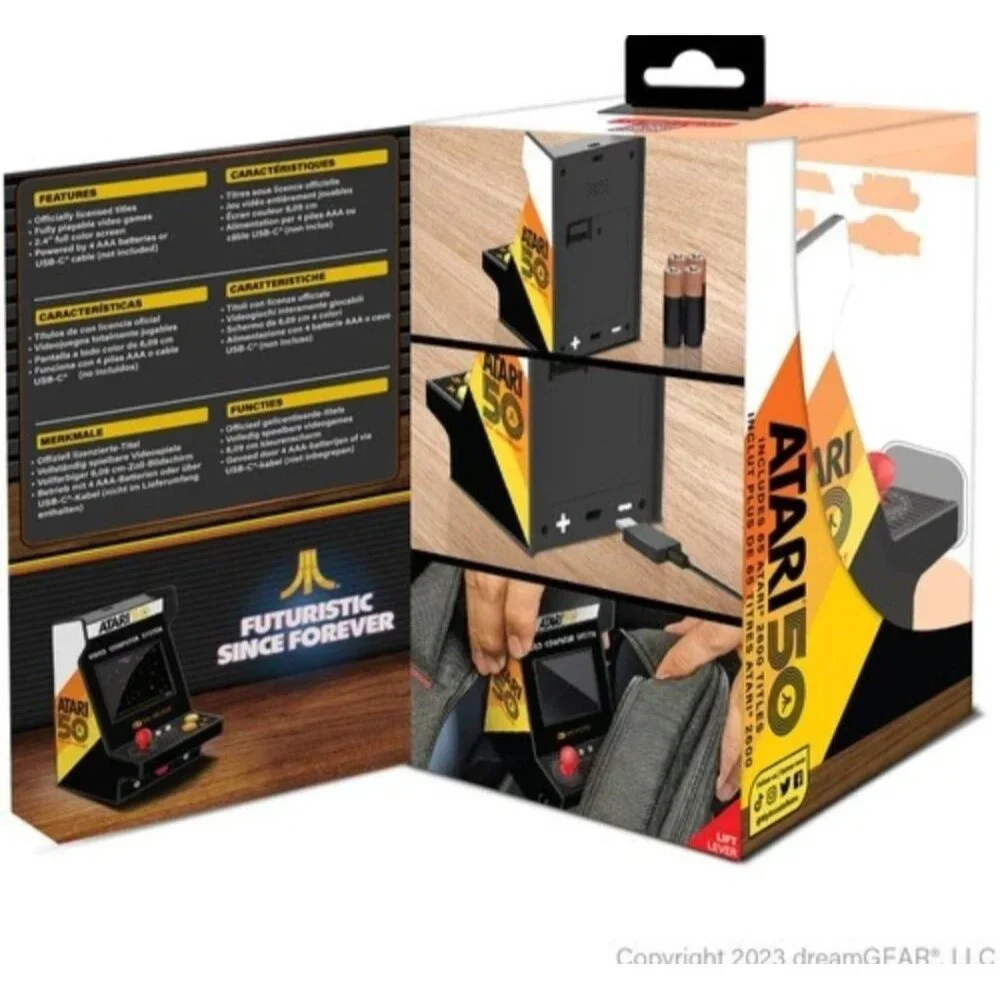 My Arcade - DGUNL-7014 Atari Nano Player Pro Portable Retro Arcade 75 Games NEW